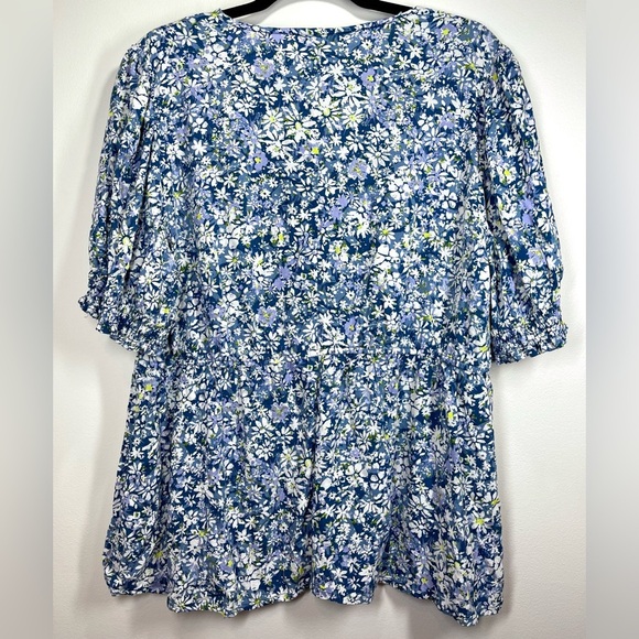 LANE BRYANT Women’s Plus Size Floral Peplum Top Size 18 - Picture 7 of 8